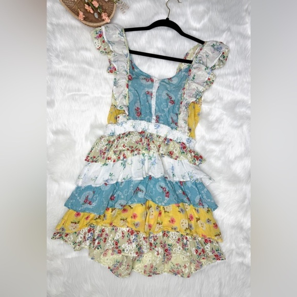 LoveShackFancy Phyllis Mini Ruffled dress size SMALL - Picture 4 of 4